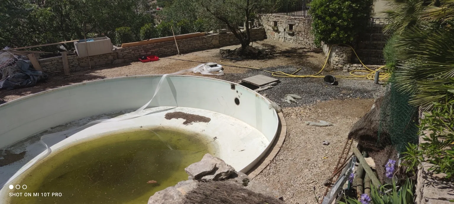 Piscine en rénovation