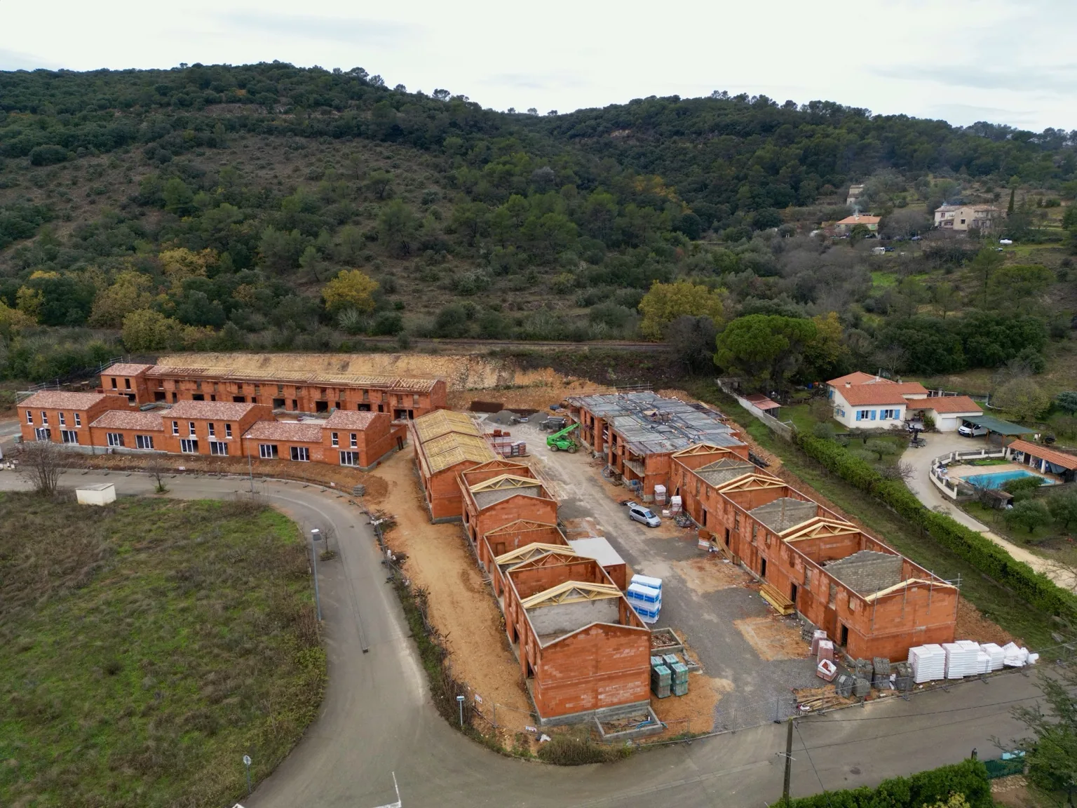 Lotissement vue drone